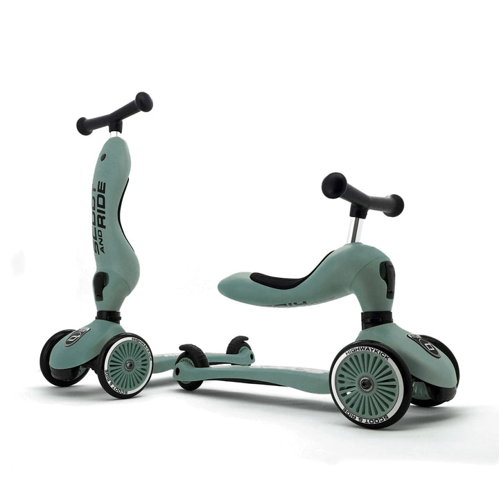 Monopattino trasformabile 2 in 1 Highwaykick 1, Foresta