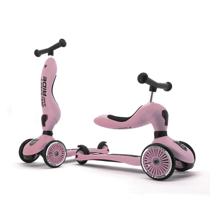 Monopattino trasformabile 2 in 1 Highwaykick 1, Rosa