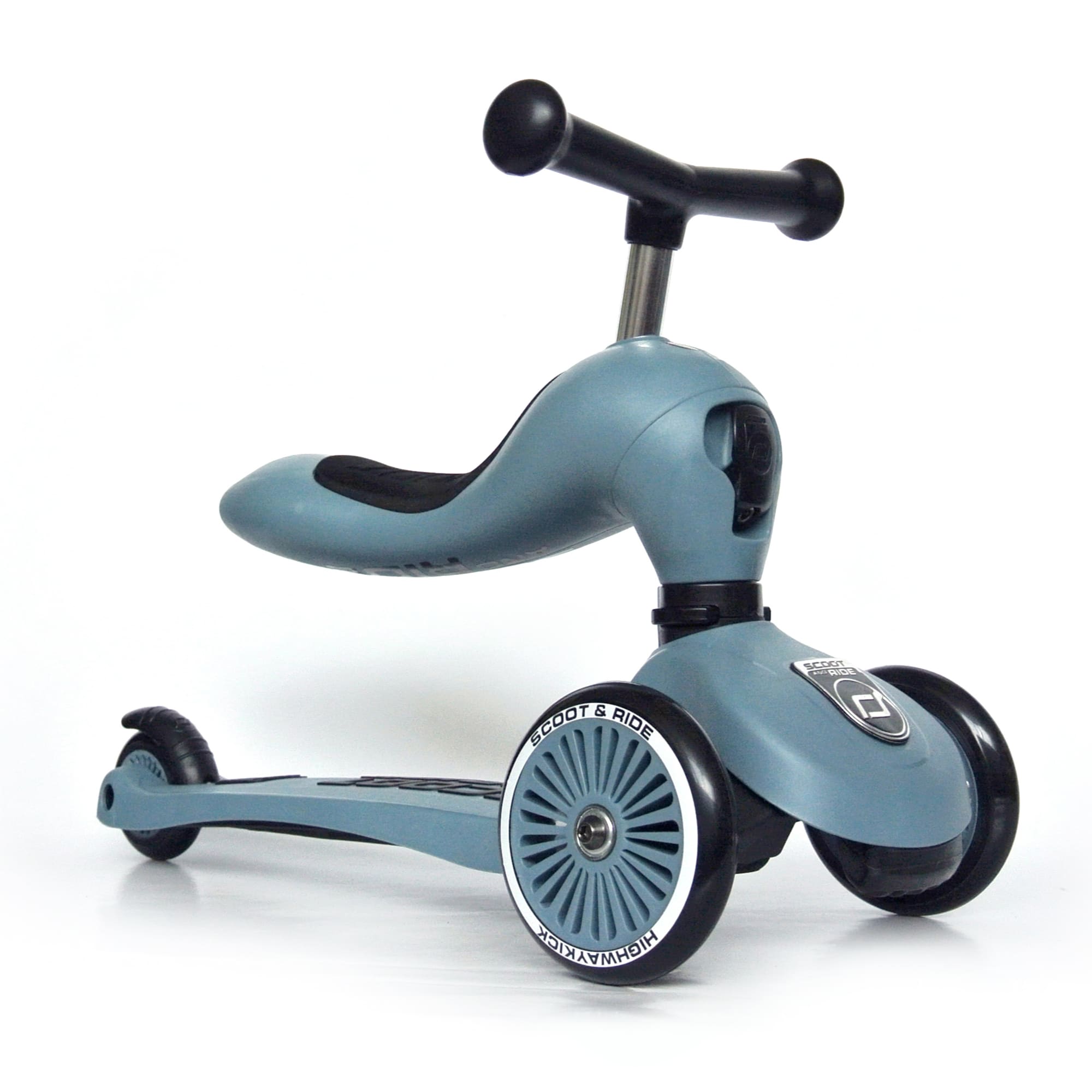 Highwaykick 1 2-in-1 Transforming Scooter, Steel Blue