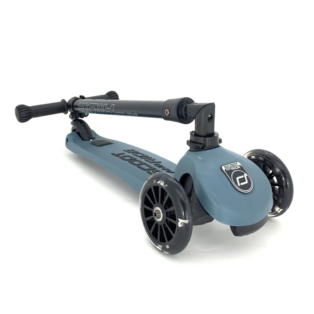 Highwaykick 3 Led folding scooter, Steel blue