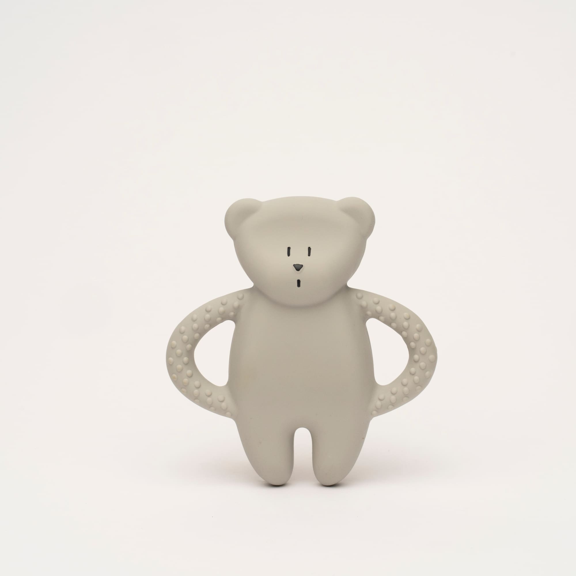 Organic Natural Rubber Teether, Moonie Gray