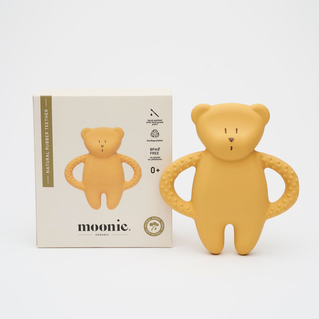Organic natural rubber teether, Moonie honey
