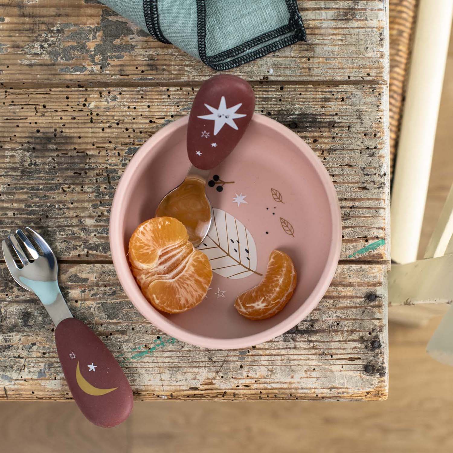 Silicone and stainless steel cutlery set, Après la pluie