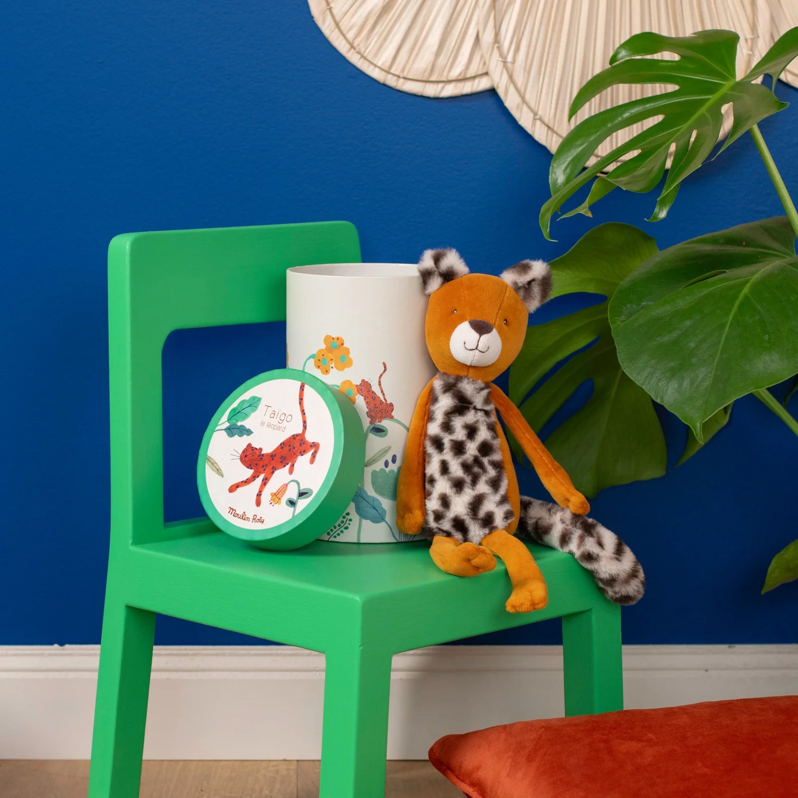 Pupazzo in scatola regalo, Leopardo Taïgo