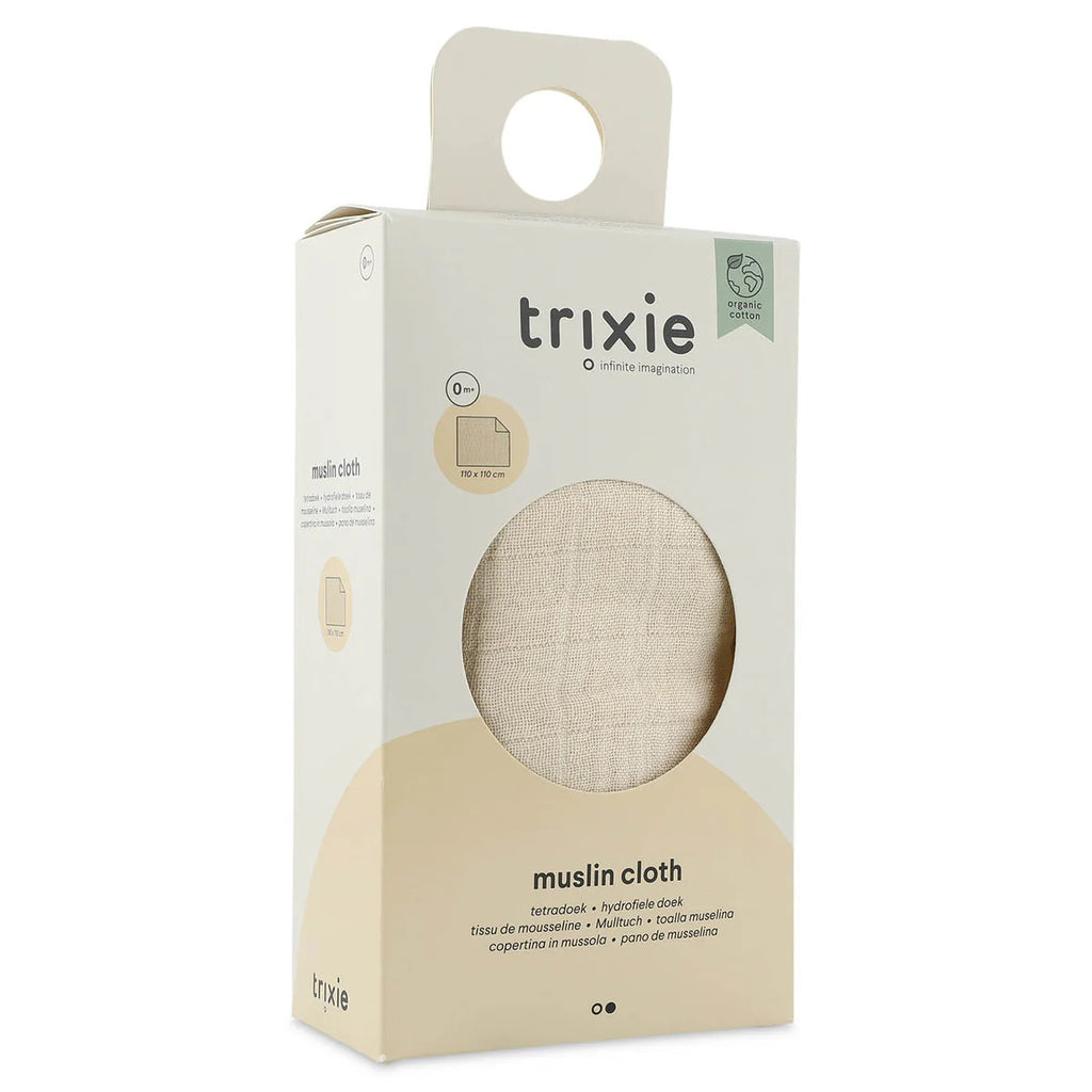 Copertina mussola in cotone organico, Bliss beige
