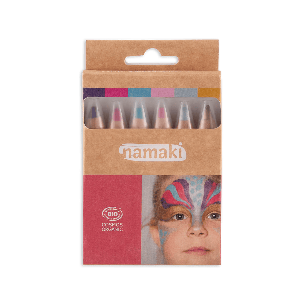 Matite bio face painting 6 colori, Mondi incantati