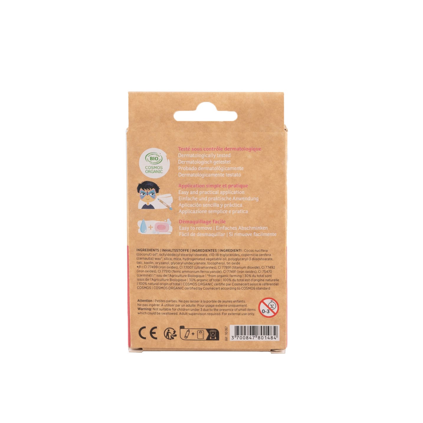 Matite bio face painting 6 colori, Mondi incantati