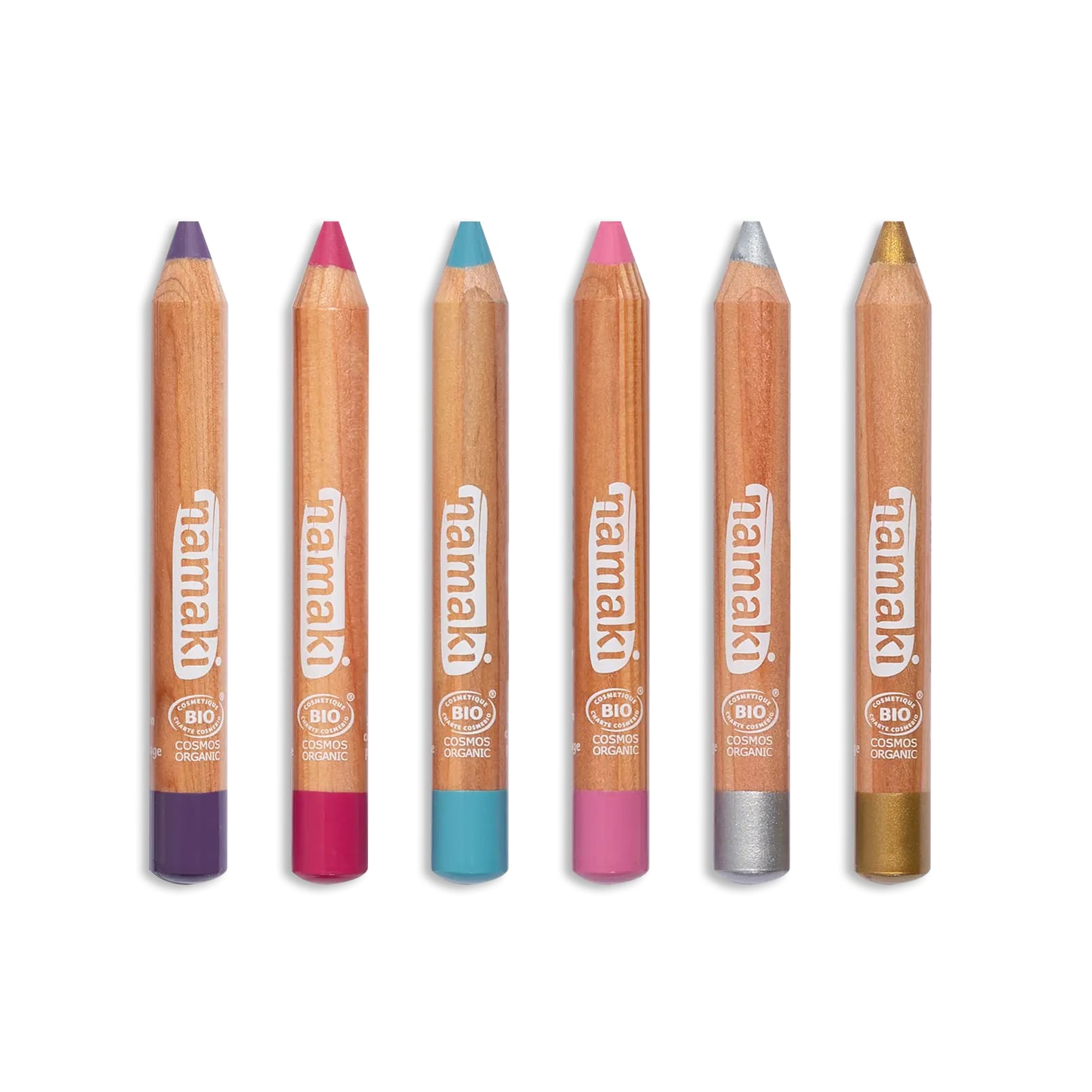 Matite bio face painting 6 colori, Mondi incantati