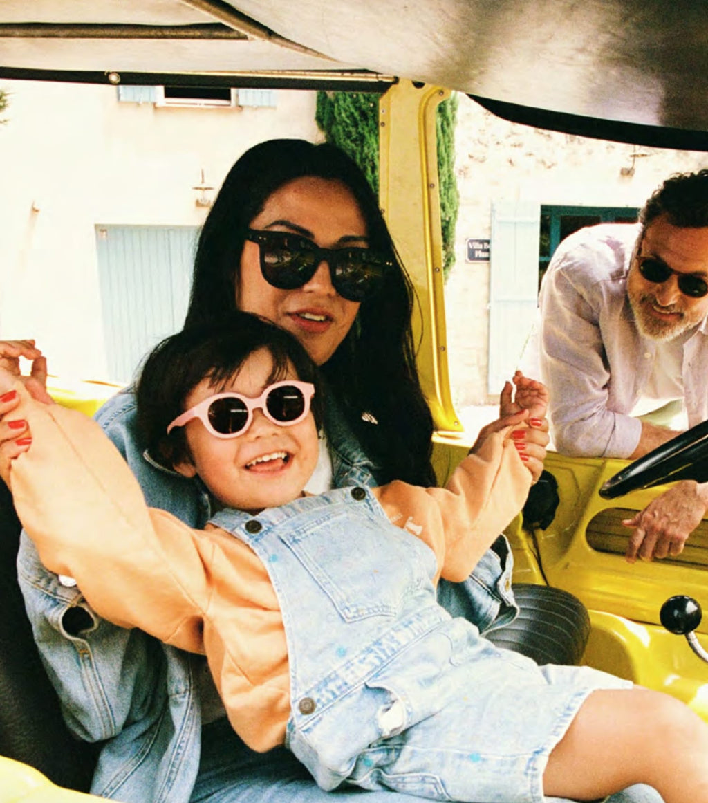 Polarized and flexible sunglasses 9-36 months, Retro Pastel pink