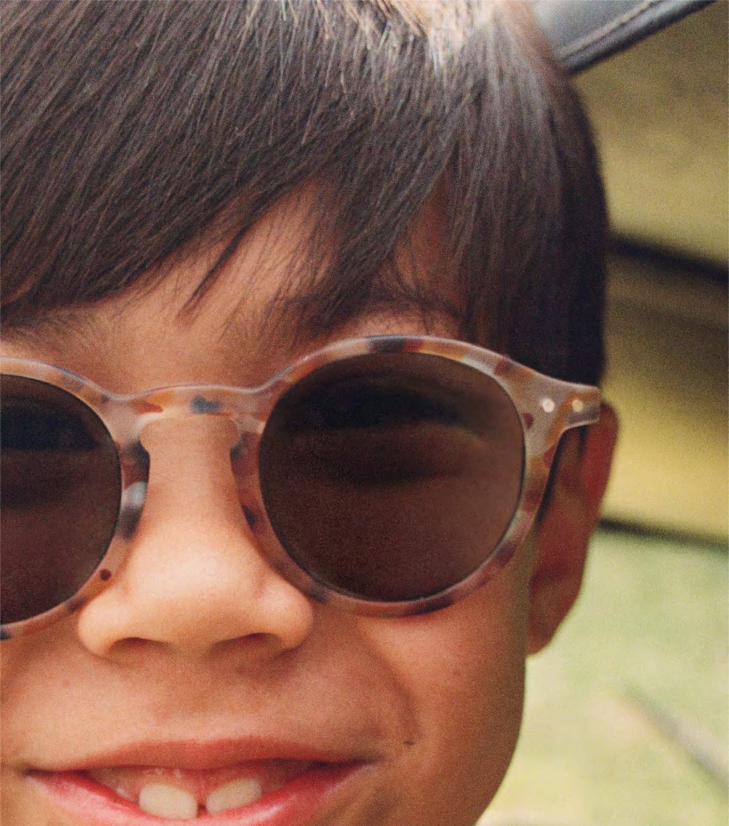 Polarized and flexible sunglasses 5-10 years, Retro Blue tortoise 