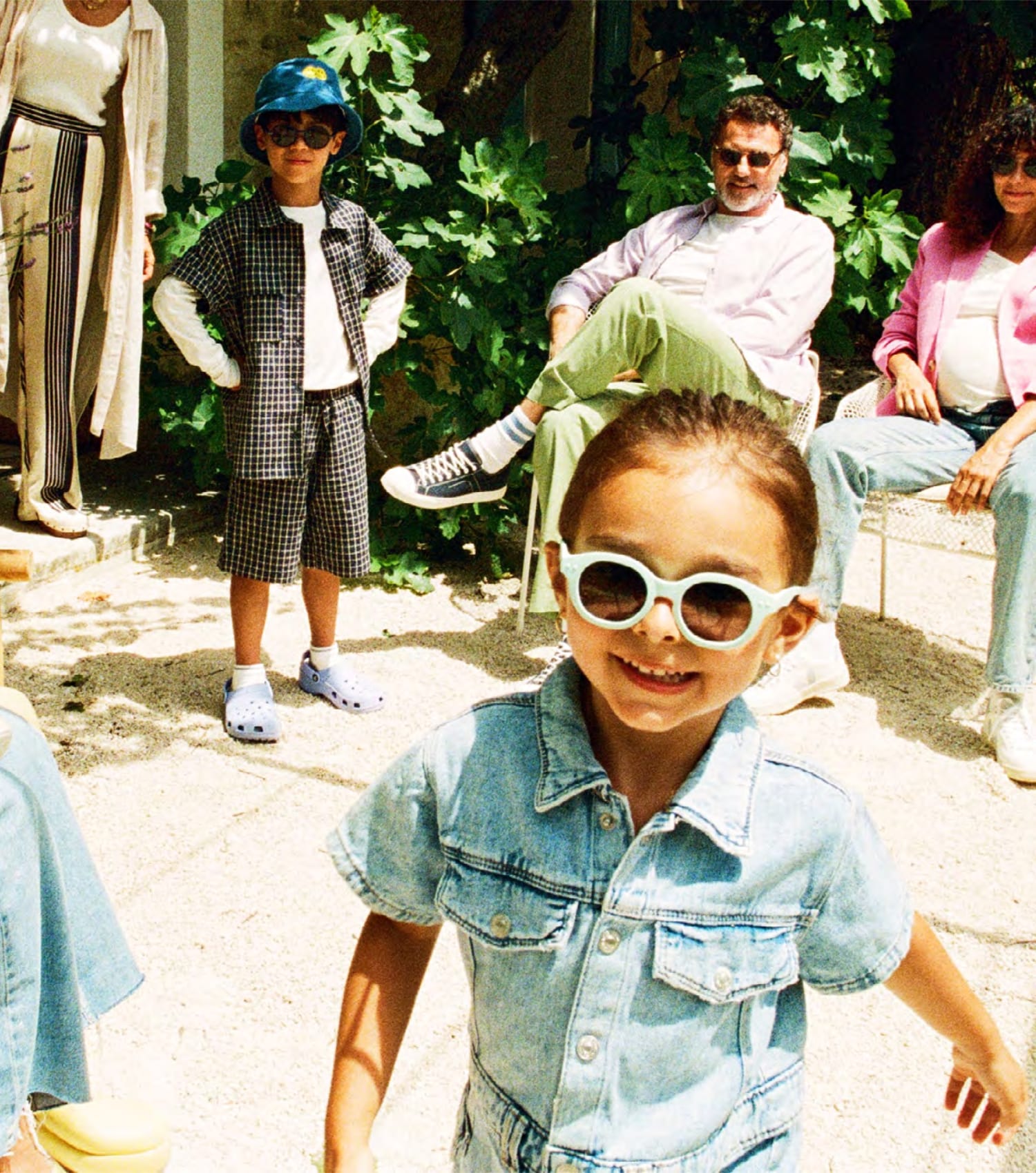 Polarized and flexible sunglasses 3-5 years, Retro Aqua green 