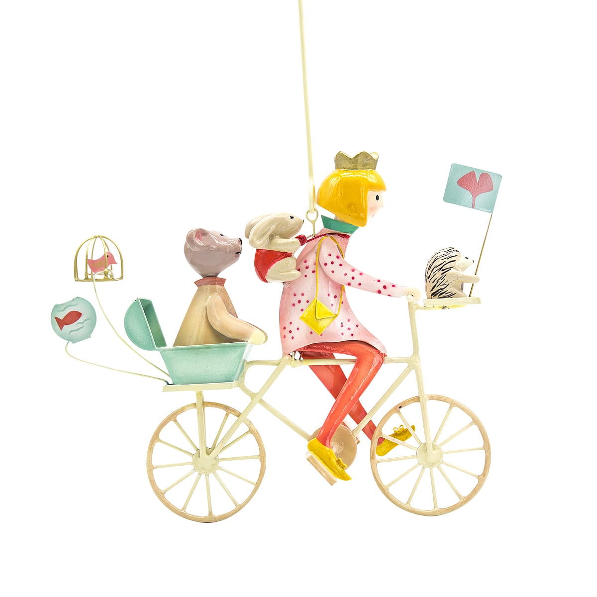 Giostrina mobile in metallo, Coniglio e Orso - Oiseau Bateau