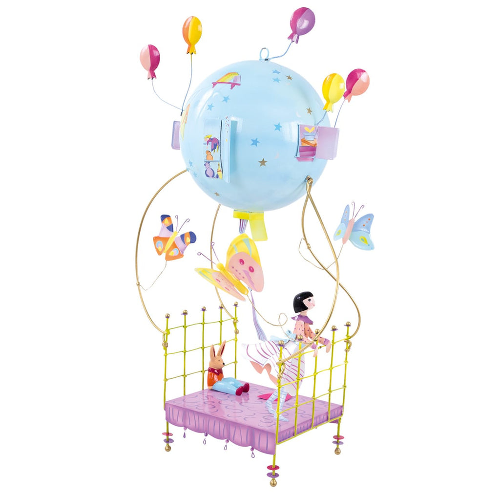 Giostrina mobile in metallo, Bambina nel letto volante - Oiseau Bateau