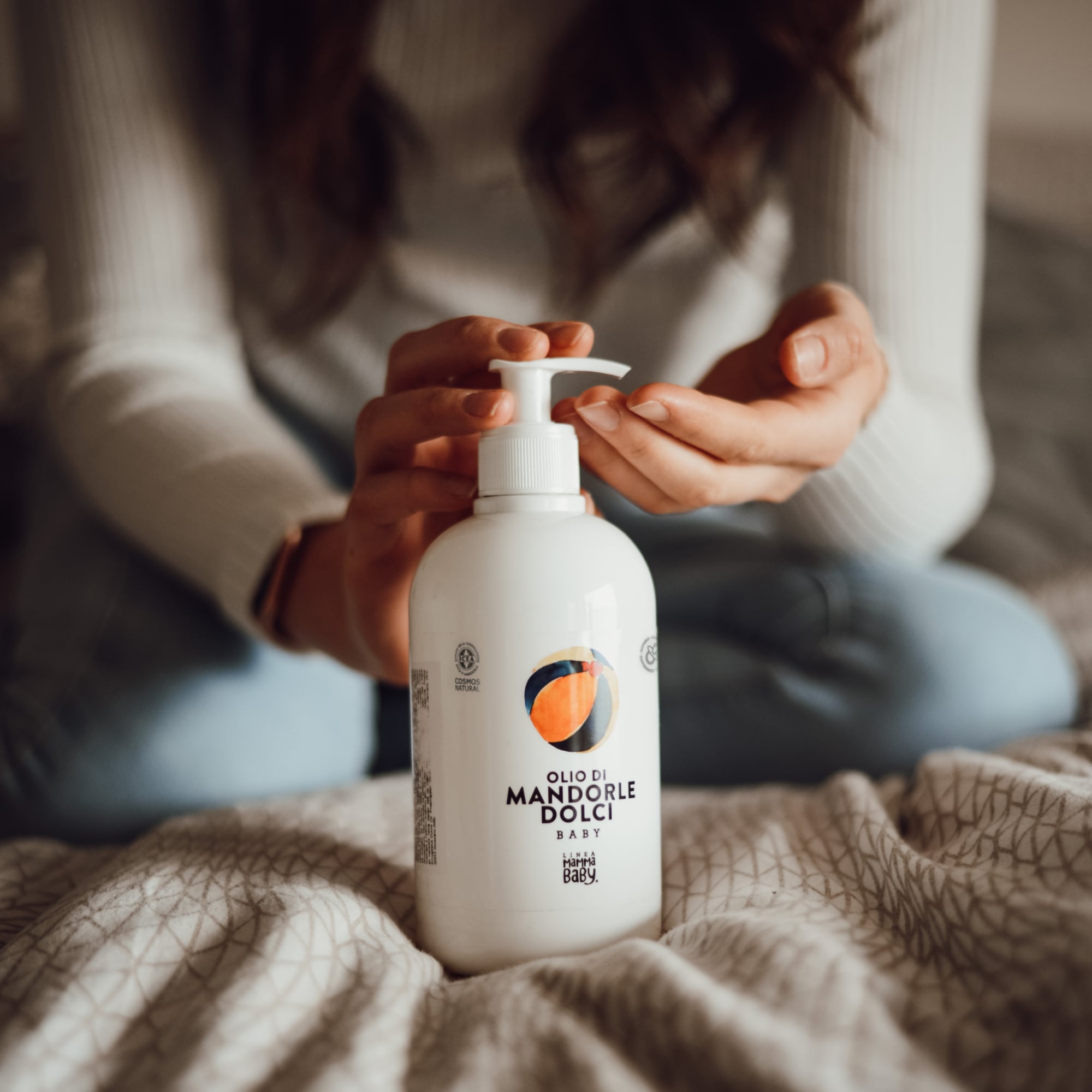 Olio di mandorle dolci, 500ml | Linea Mamma Baby - Made in Italy