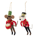 Christmas Ornament, Set of 2 Musical Band Mice