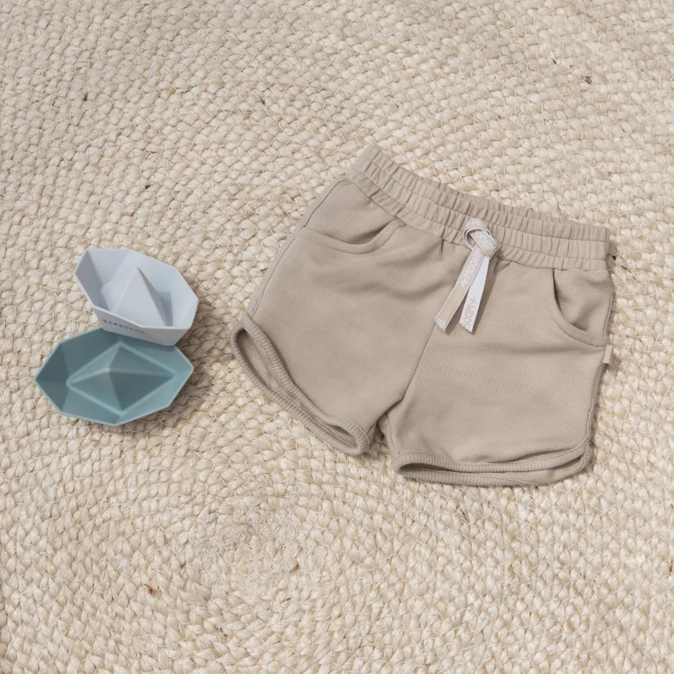 Pantaloncino in bambù cotone bio, Sabbia