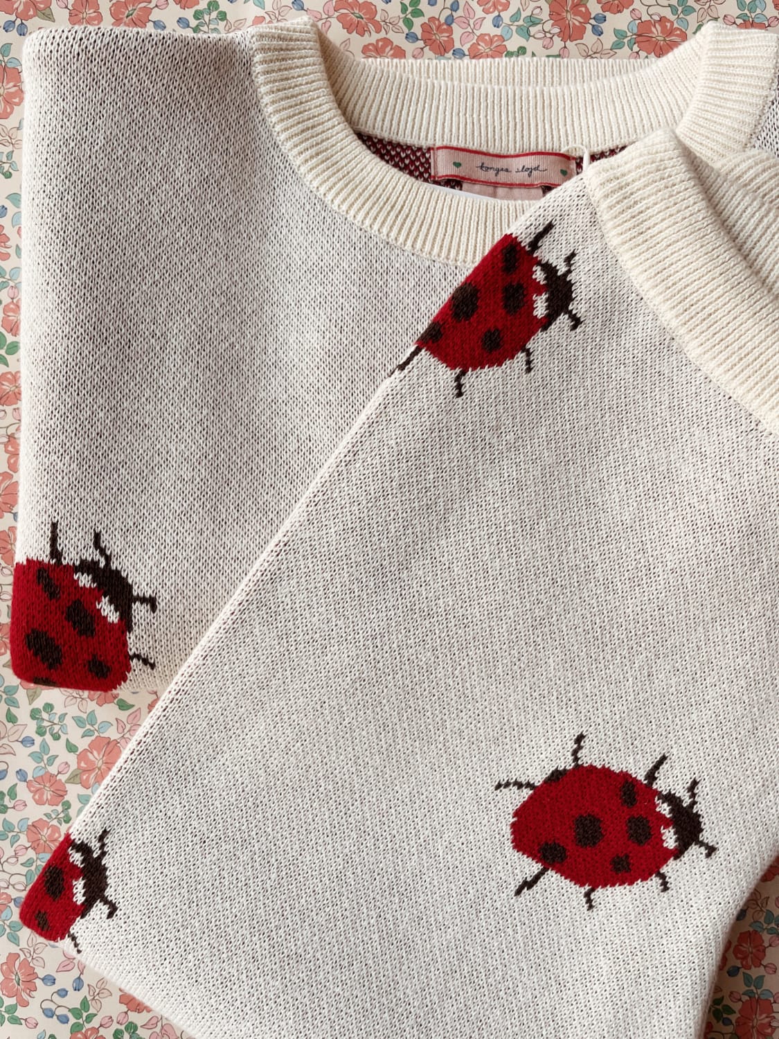 Pantaloni in maglia cotone bio, Coccinella