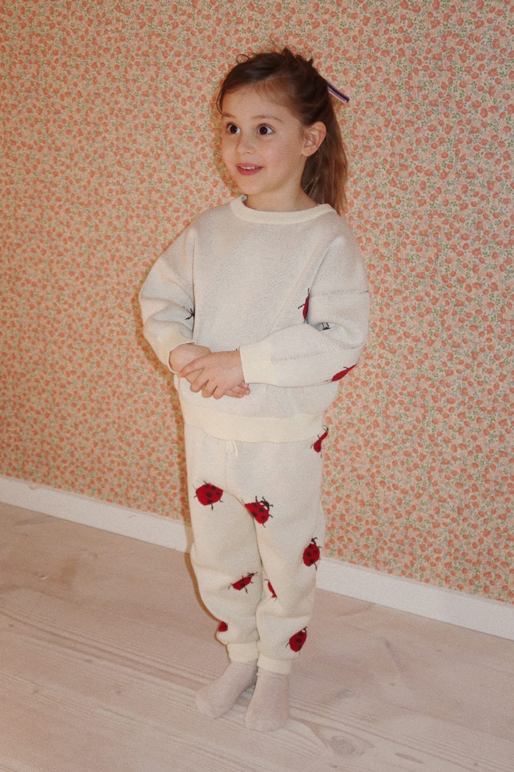 Pantaloni in maglia cotone bio, Coccinella
