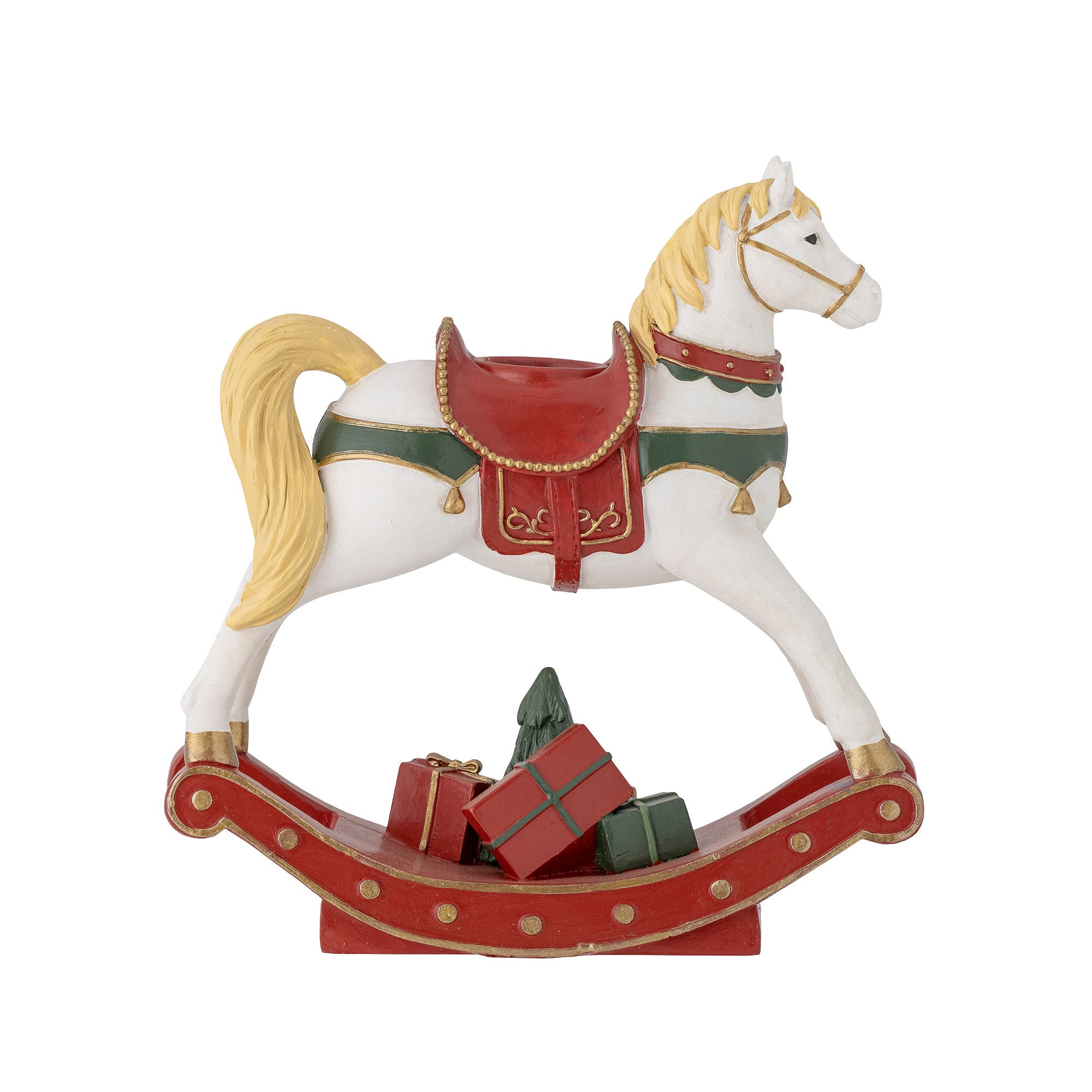 Christmas candle holder, Rocking horse