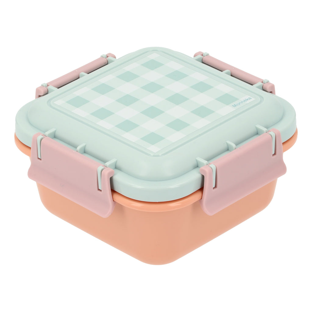 Porta pranzo grande con contenitore, Quadretti aqua