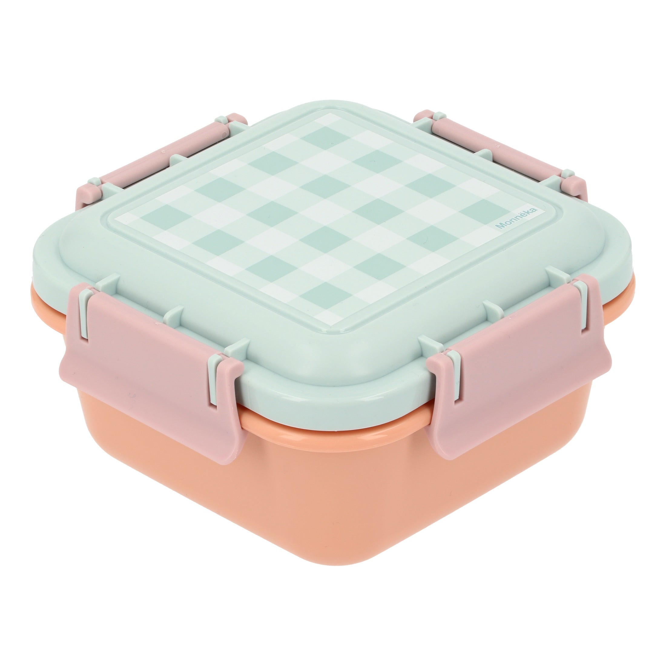 Porta pranzo grande con contenitore, Quadretti aqua