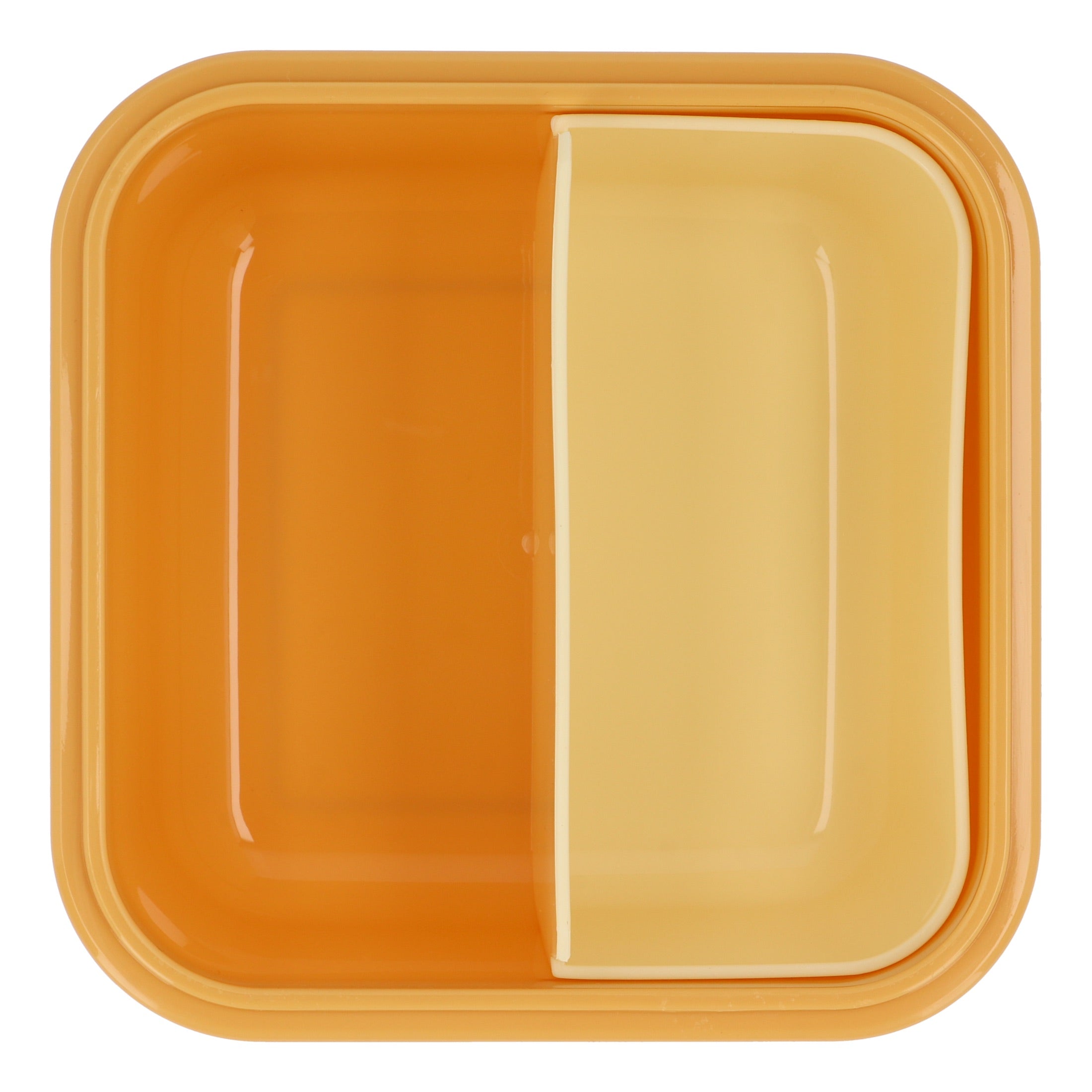 Porta pranzo grande con contenitore, Quadretti giallo