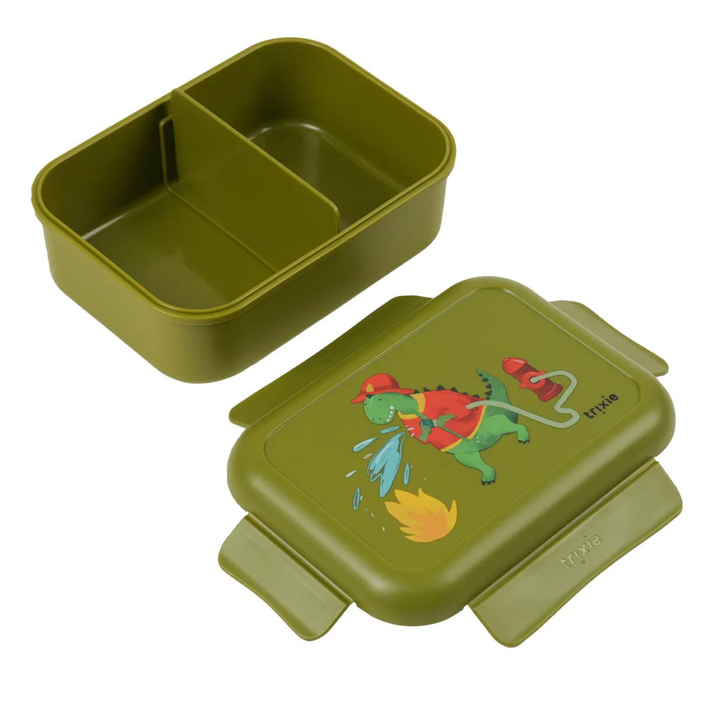 Porta pranzo con clip, Pompiere Dinosauro