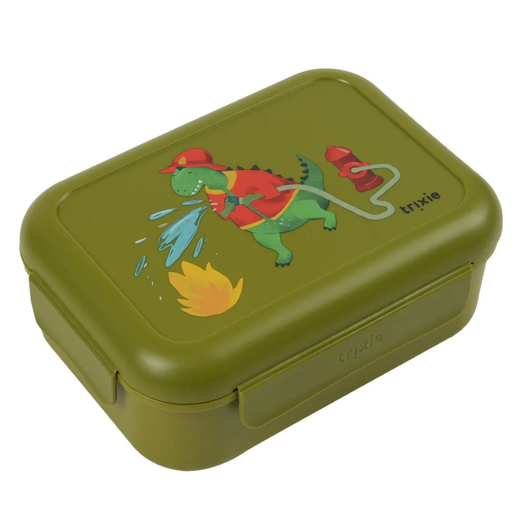 Porta pranzo con clip, Pompiere Dinosauro