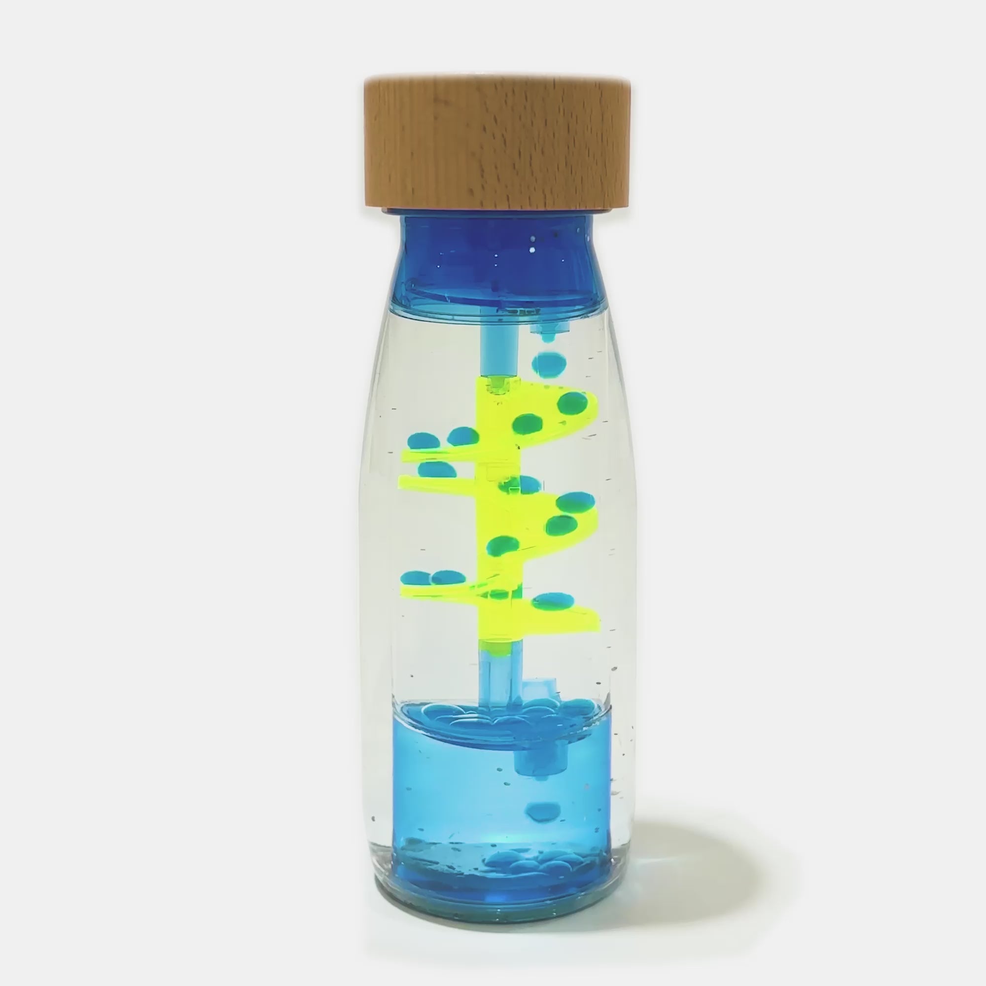 Bottiglia sensoriale Move Spiral blue
