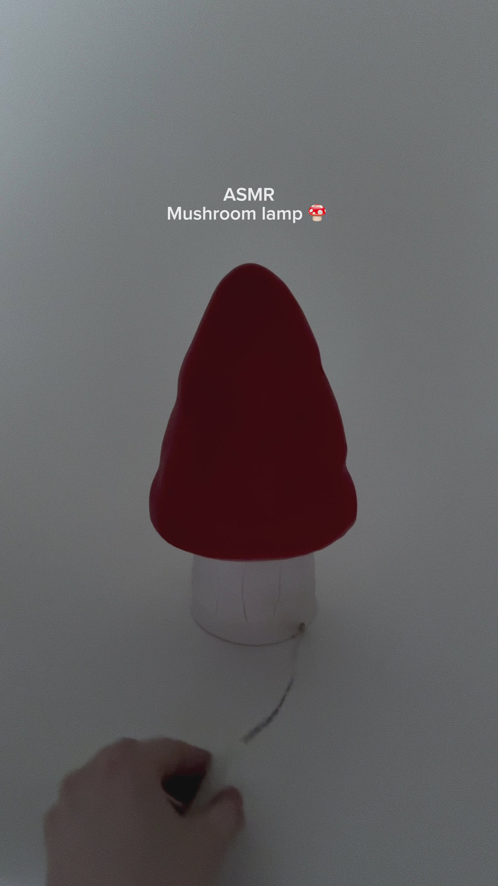 Lampada da notte Fungo piccolo rosso