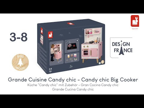 Cucina in legno, sonora e luminosa con accessori Candy chic