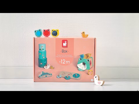 Janod box, Wooden games for 12 months - Sensory awakening