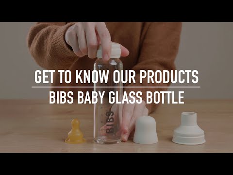 Bibs 225ml glass baby bottle, Sage