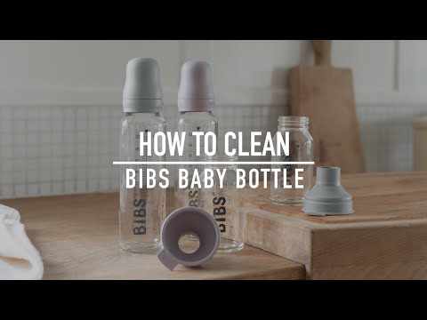 Bibs glass baby bottle 225ml, Dusty lilac