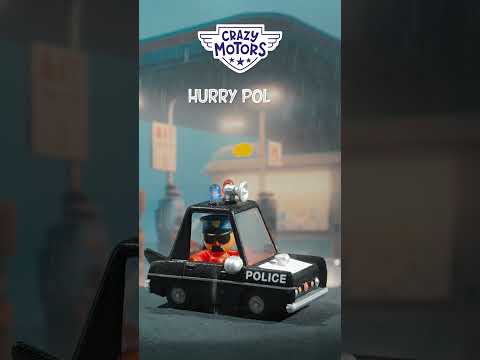 Macchinina in metallo, Hurry Police - Crazy Motors