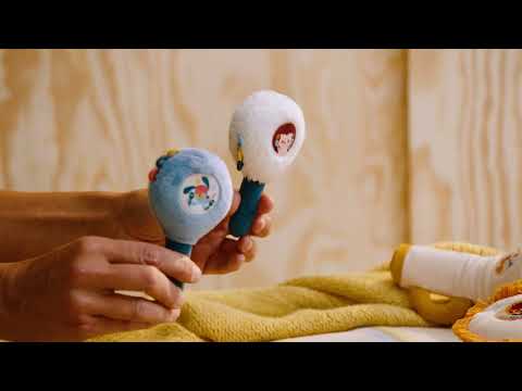 Maraca-shaped rattles