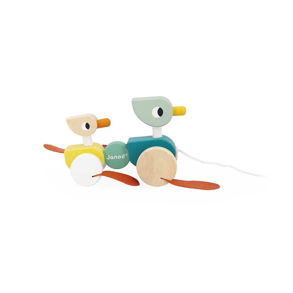 Wooden Pulling Ducks