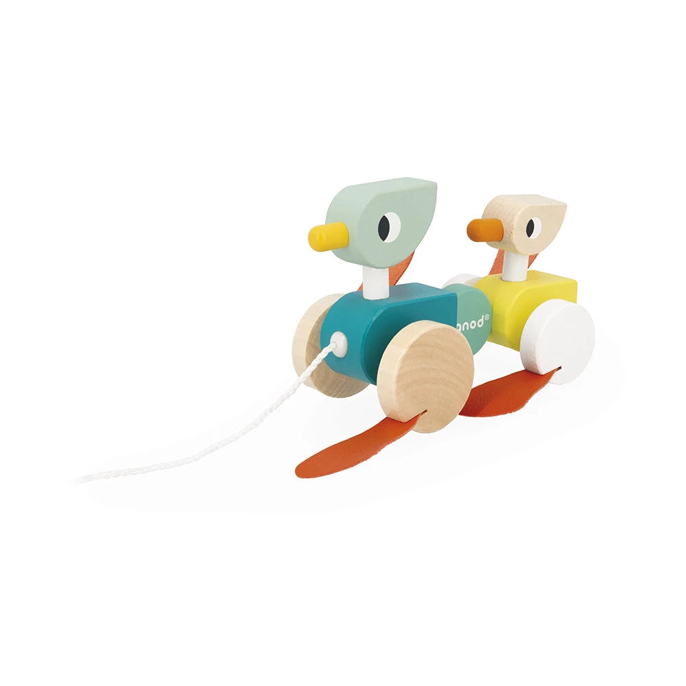 Wooden Pulling Ducks