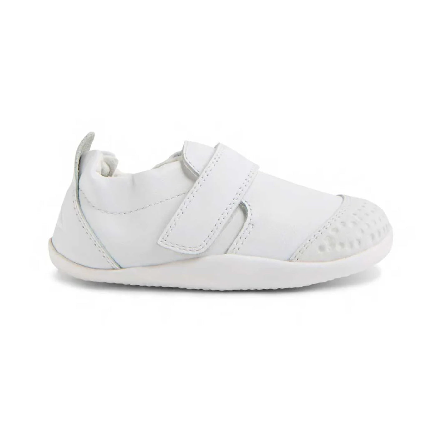 Scarpe primi passi in pelle, Xplorer Go Bianco