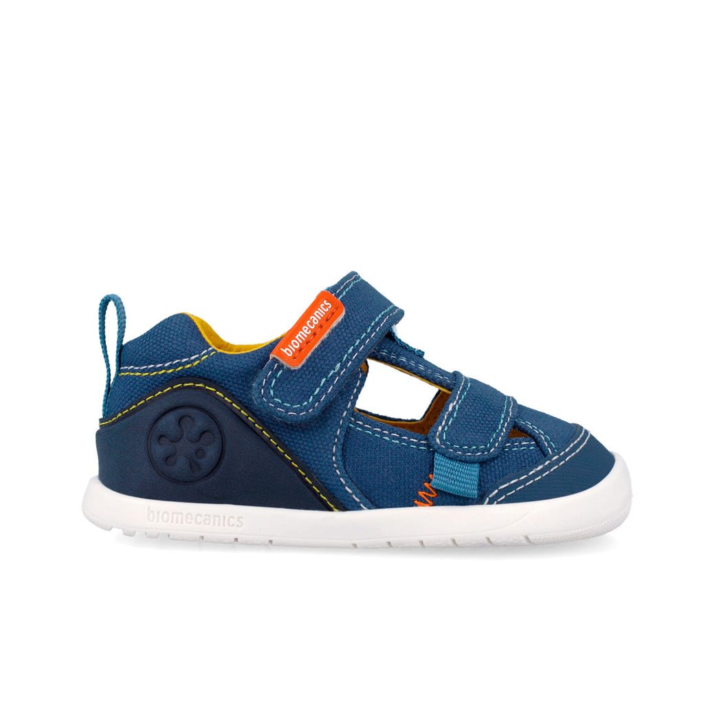 Scarpe aperte barefoot in canvas, Petrolio
