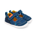 Scarpe aperte barefoot in canvas, Petrolio