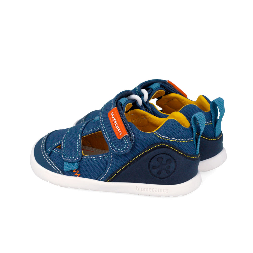 Scarpe aperte barefoot in canvas, Petrolio