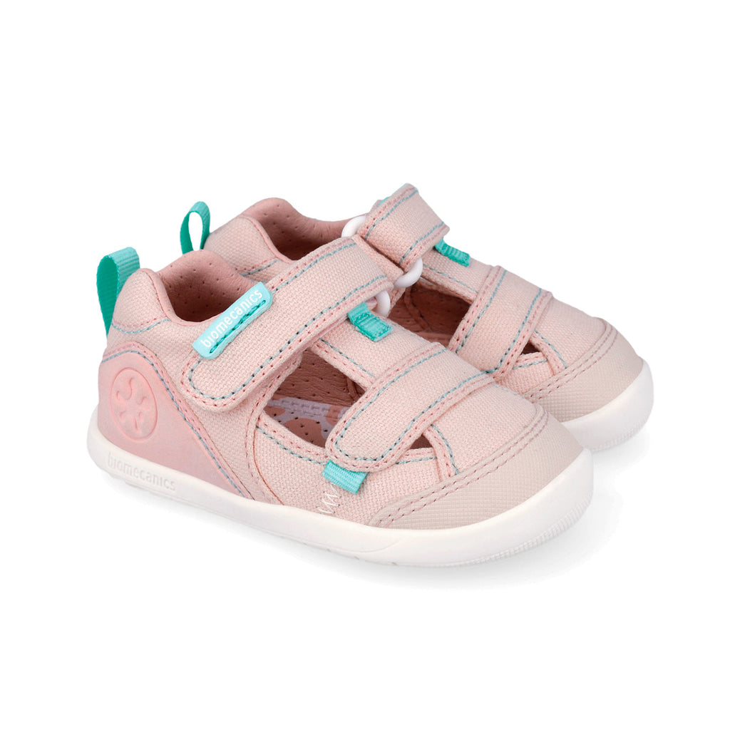Canvas barefoot shoes with opening, Pink