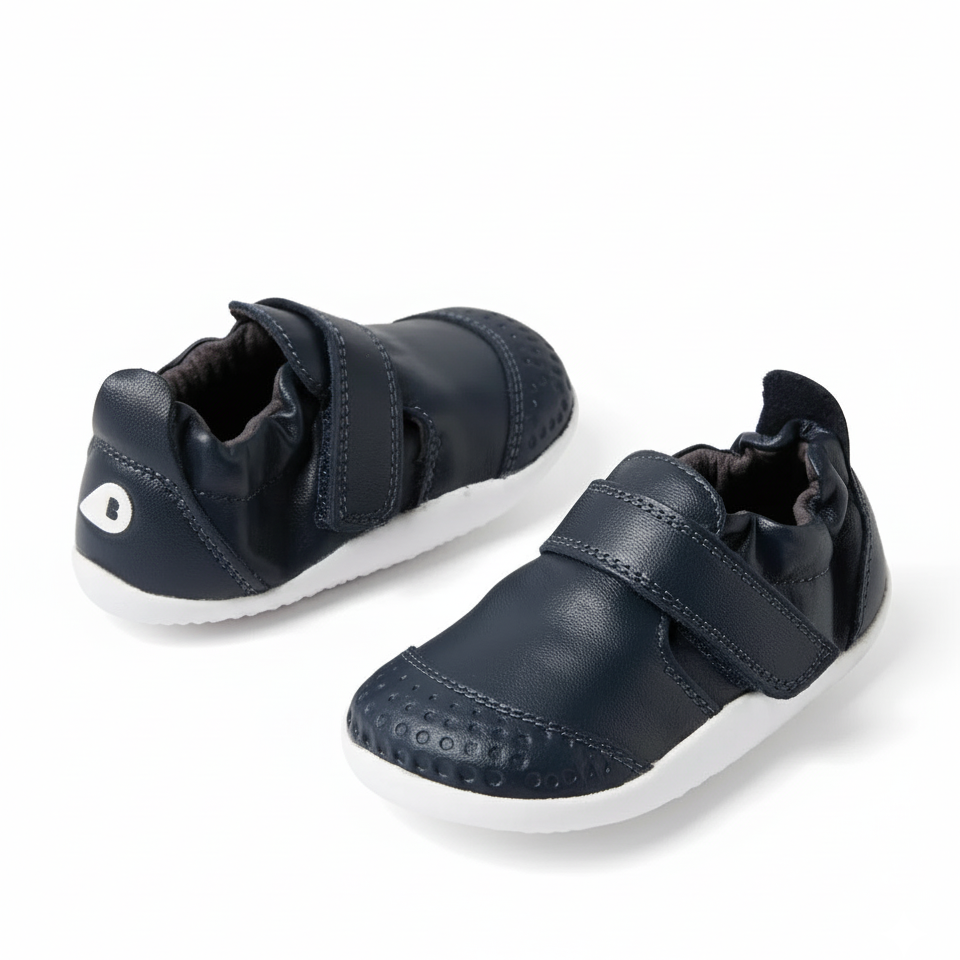 First step leather shoe, Xplorer Go Navy