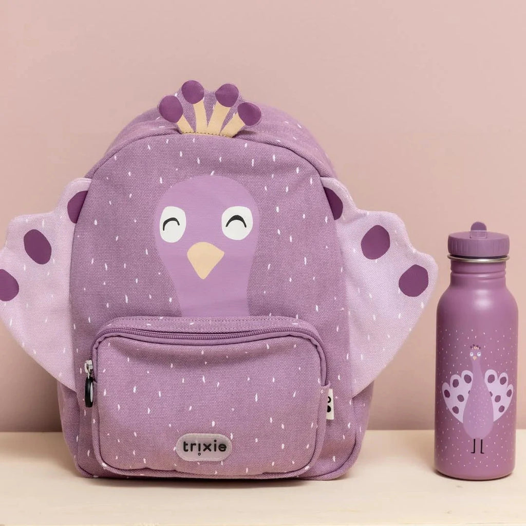 Zaino Pavone grande idrorepellente, 3-5 anni