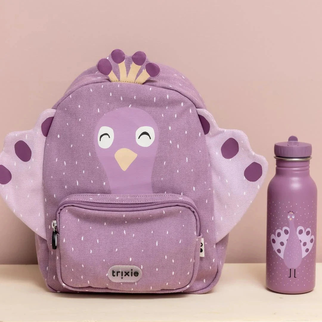 Zaino Pavone grande idrorepellente, 3-5 anni
