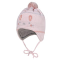 Cappello Baby con Paraorecchie Foderato Pile Rosa Coniglio | Maximo