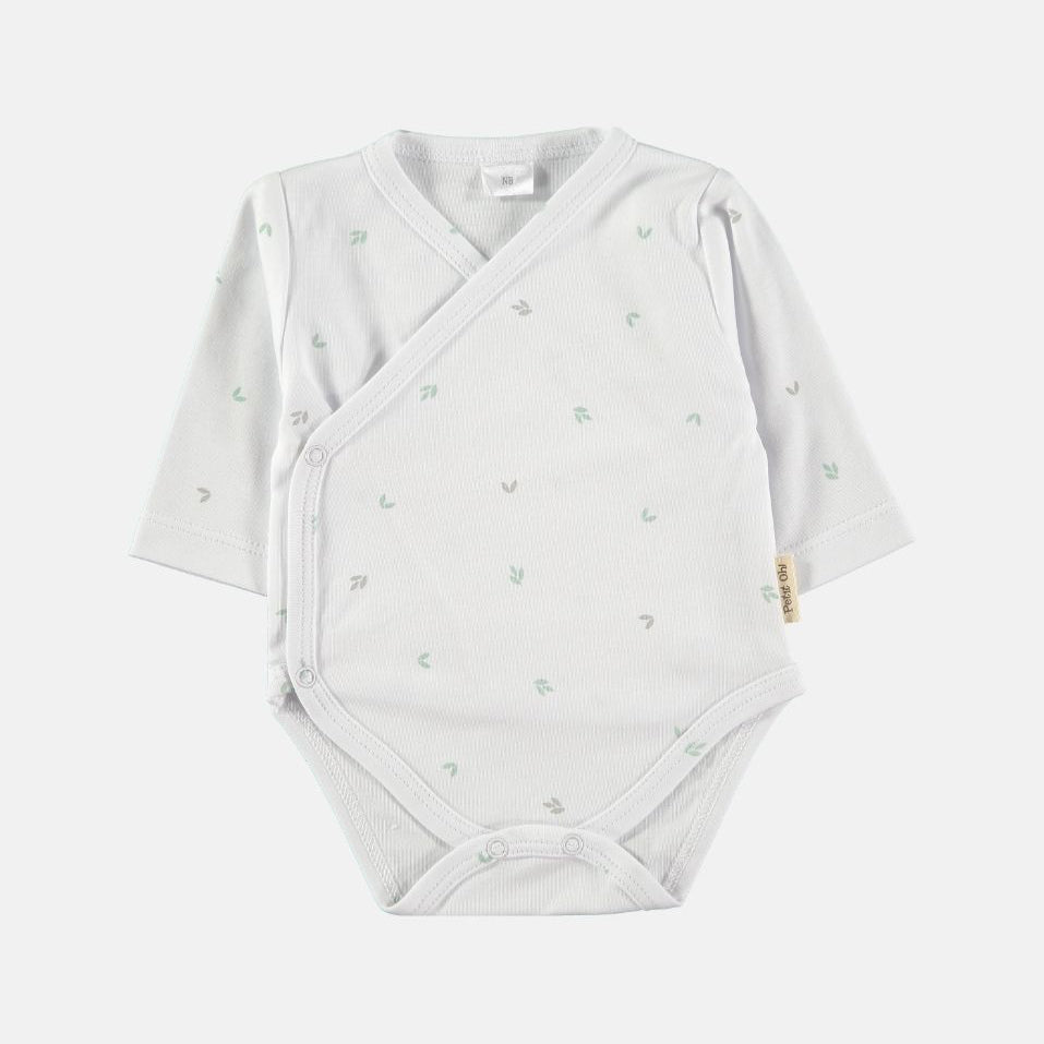 Long-sleeved crossover bodysuit in pima cotton, Colors