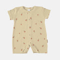 Citric yellow pima cotton summer romper