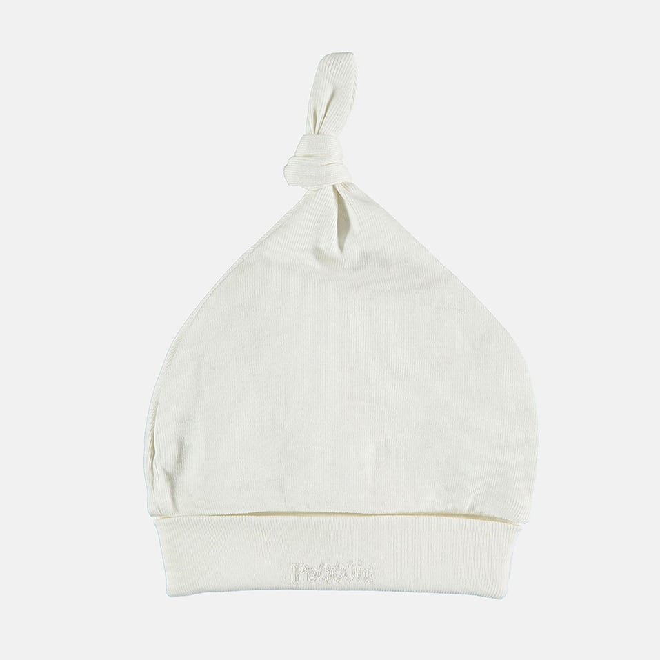 Baby hat with Natural knot